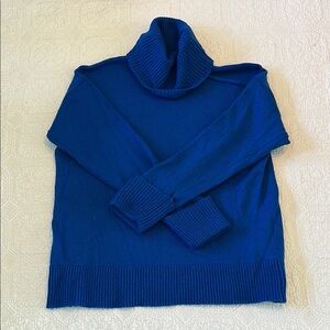 Blue Turtleneck Sweater
